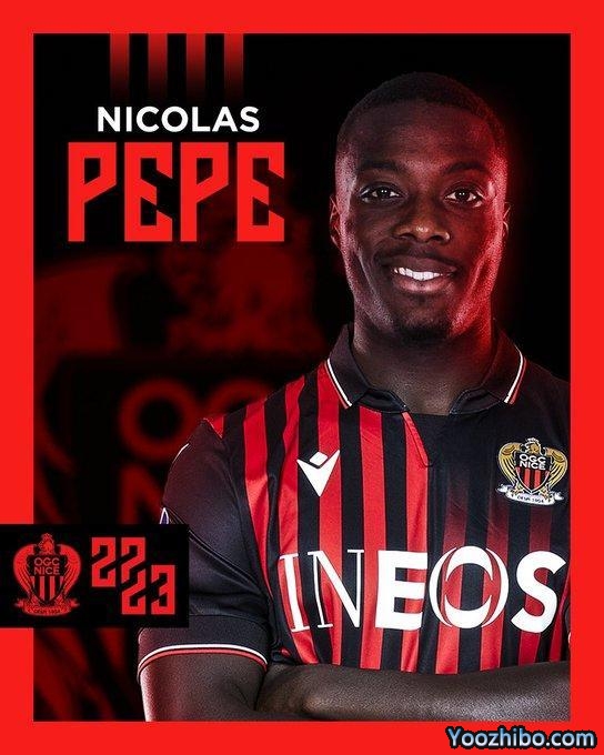 官方：阿森纳边锋佩佩租借加盟尼斯，租期一个赛季