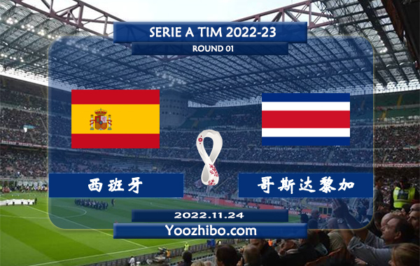 西班牙vs哥斯达黎加赛事前瞻分析：双方此前3次交手西班牙队2胜1平