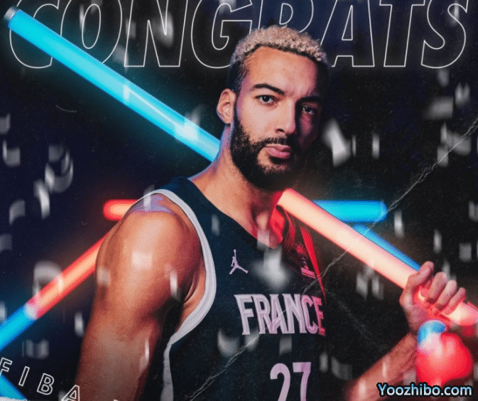 6分6板！戈贝尔夺得银牌+入选最佳阵容，赛后：我会变得更强