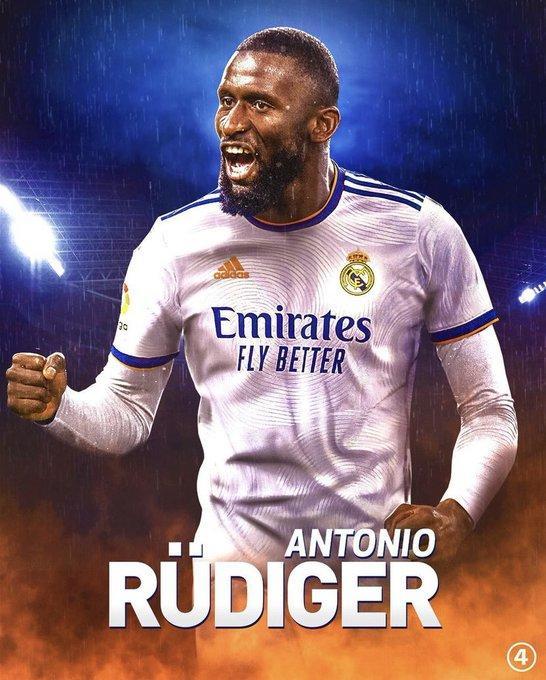 天空：吕迪格接近加盟皇马，年薪900万欧签4年