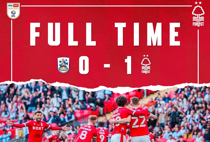 诺丁汉森林重返英超有多神奇？垫底+换帅，附加赛爆发