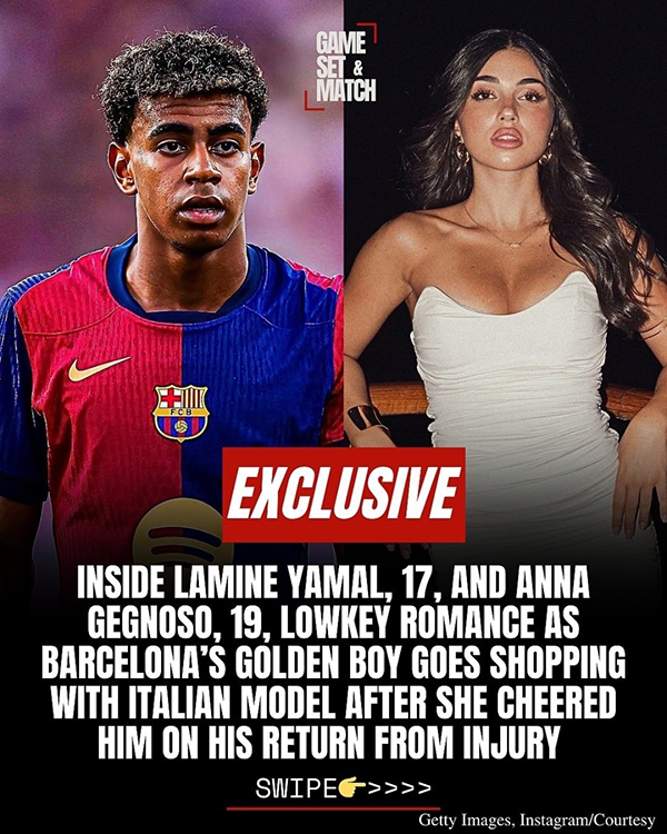 巴萨新星亚马尔新恋情浮出水面：赛后携手大2岁网红模特逛街，爱意正浓