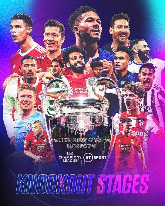 欧冠16强联赛分布：英超4队全部出线成最大赢家