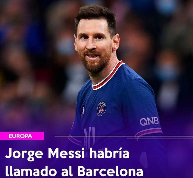 曝梅西父亲已联系巴萨高层！探讨回归可能，名记：巴黎配不上他