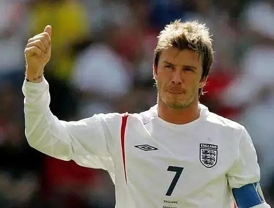 贝克汉姆在英格兰表现如何？贝克汉姆在英格兰是几号？