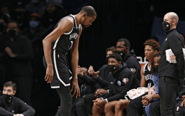 篮网官宣杜兰特左膝韧带扭伤！预计休战4-6周 4队友或爆发