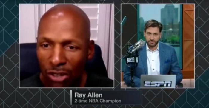 雷阿伦：讨厌比赛一开始就选择投三分，小孩子应该多学习大学篮球！