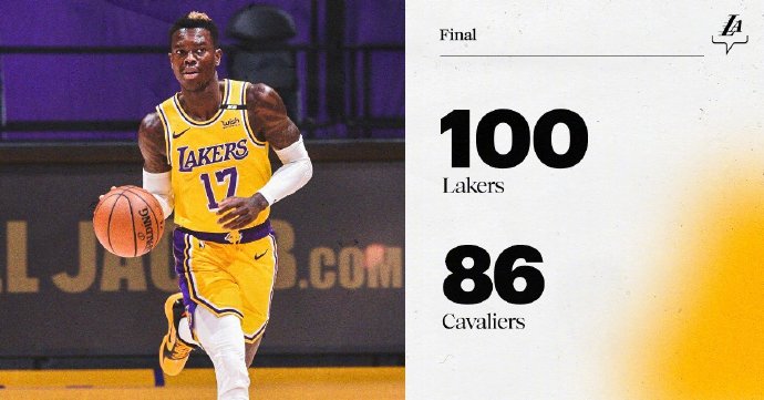 湖人100-86轻取骑士 哈雷尔24+10 施罗德17+5+7