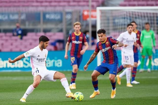 巴萨皇马锋线进球对比：巴萨43球、皇马仅21球