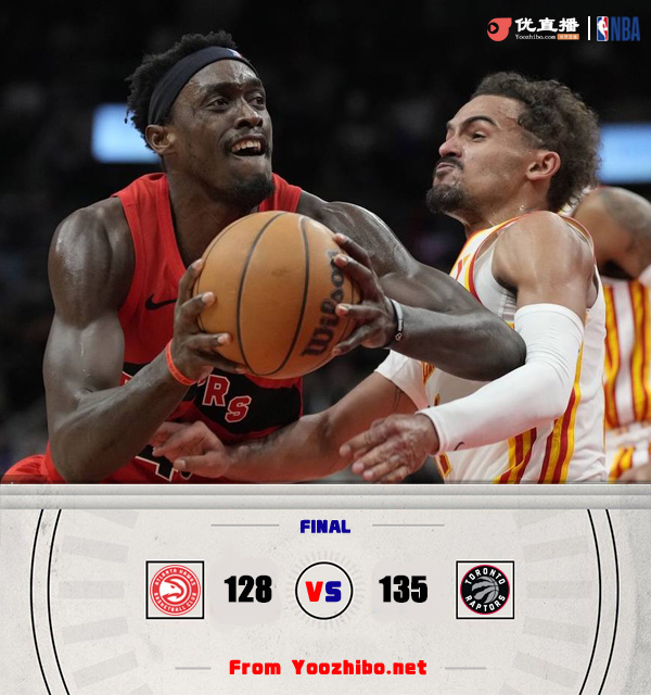 猛龙135-128战胜老鹰 西卡33+7+7 巴恩斯27+10+6 杨35+17