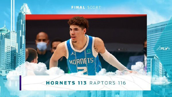 猛龙116-113险胜黄蜂 鲍威尔24分 海沃德25+5