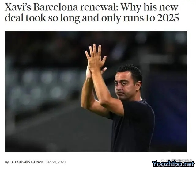 巴萨与哈维续约一年的原因：对FFP的影响较小 且可以签下更多球员