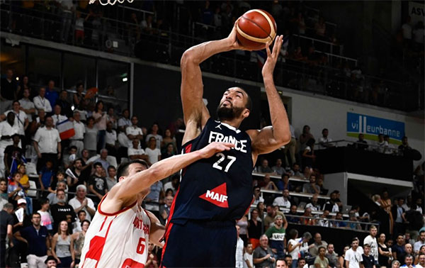 戈贝尔命中生涯首记三分！法国热身赛击败黑山 富尼耶20分武切两双