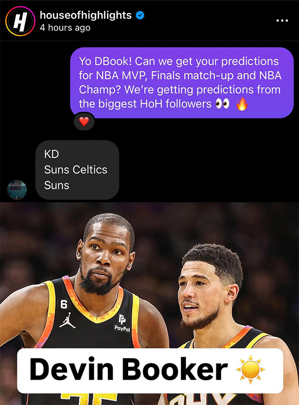 布克惊世预测：杜兰特斩获 MVP 太阳力压绿军捧冠