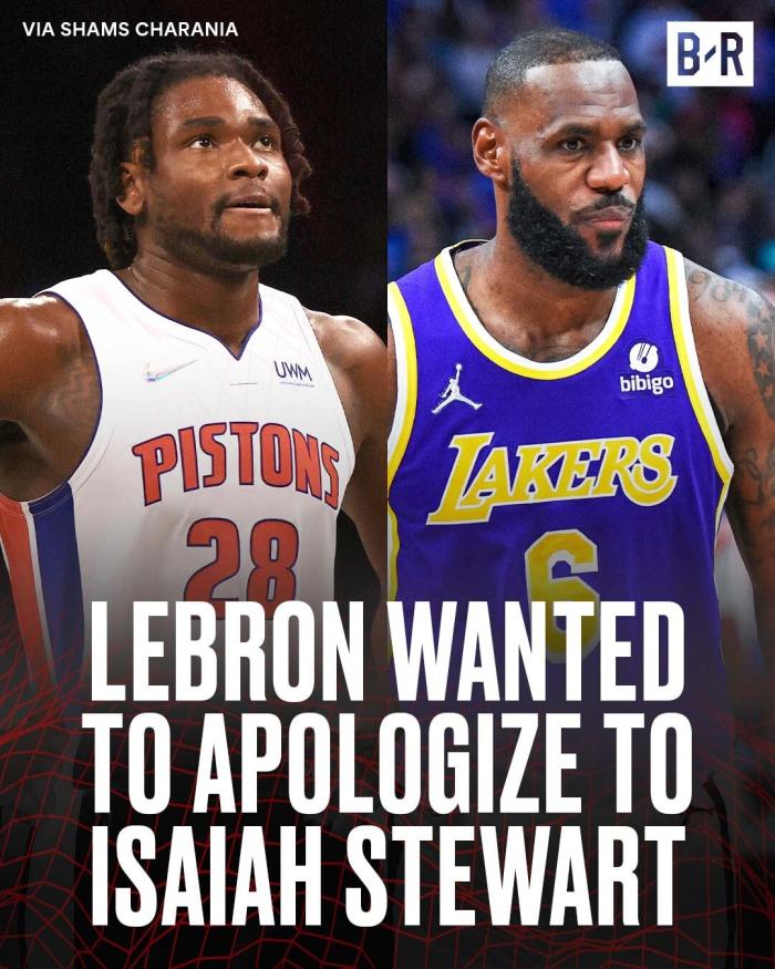 曝詹姆斯冲突后续主动打电话道歉! 向活塞悍将表明不是故意的