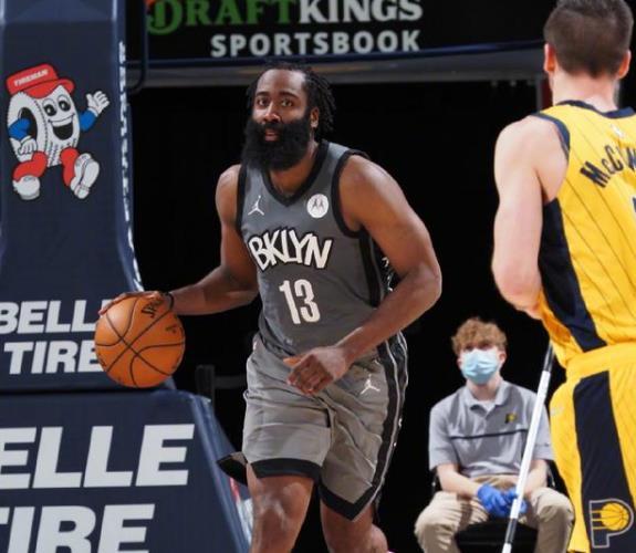 篮网教练有多好当？哈登包办攻防两端，累到暂停都要自己叫