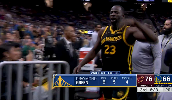 追梦2T惨遭驱逐！与米切尔火爆冲突引争议 现场球迷怒骂裁判垃圾