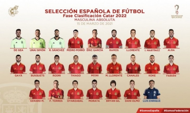 西班牙国家队大名单公布：德赫亚领衔 佩德里入选