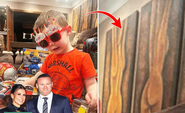 鲁尼为儿子庆祝生日，不小心暴露家中的裸女画