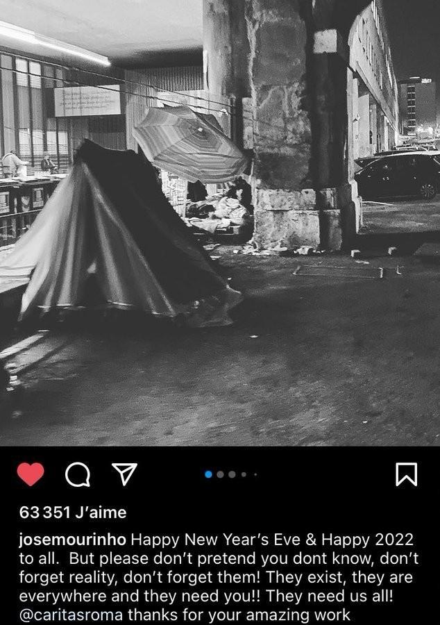 穆帅跨年夜慰问流浪汉：请不要忘记他们的存在