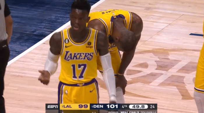 湖人西决不和谐一幕曝光：施罗德与队友激烈争吵 责怪八村垒不换防