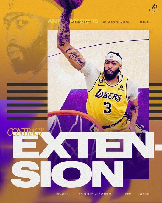 湖人官宣提前续约浓眉！揭秘3年1.86亿合同：最后一年是球员选项