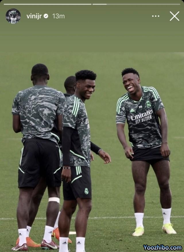 巴萨被拜仁5连杀后，皇马两大王牌晒图嘲讽！22岁天才训练开心大笑