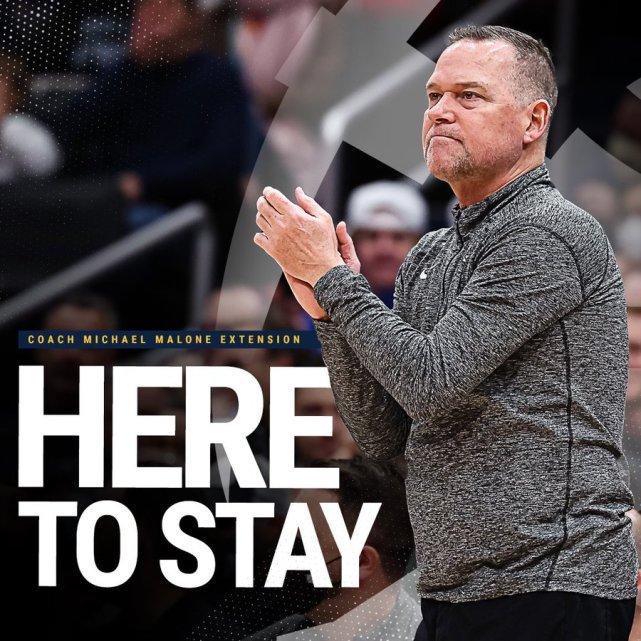 官宣！掘金与主帅马龙续签多年合同 两度1-3落后翻盘历史唯一