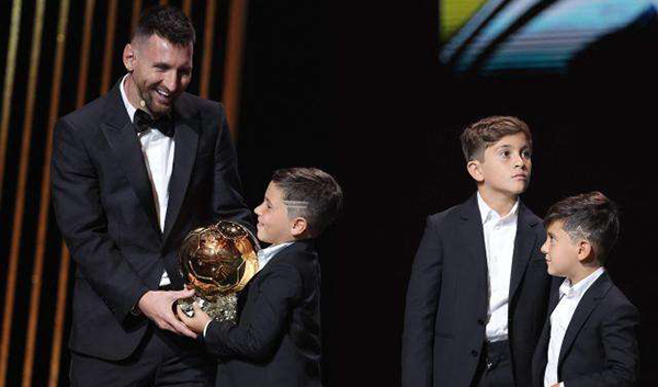 金球奖完整排名:梅西生涯第八次夺魁 哈兰德第二、姆巴佩第三