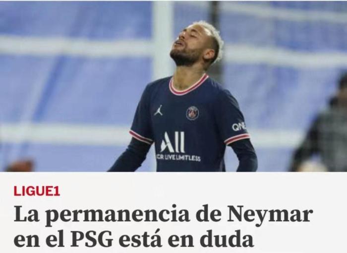 缘分到了？世体：巴黎可能考虑放弃内马尔