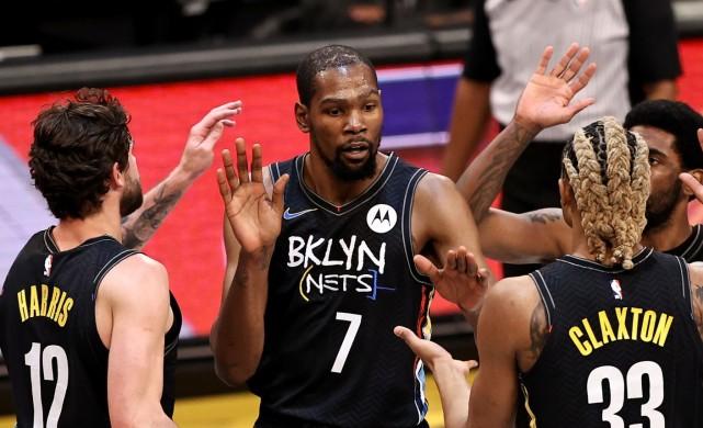 百回合赢80分！杜兰特复出篮网一阵容太狠，21岁小将成防守利器