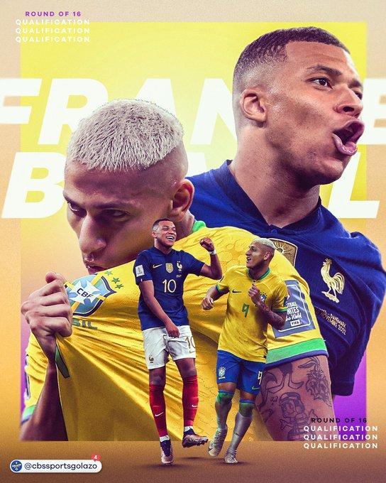 巴西&葡萄牙赢球，与法国携手提前1轮出线