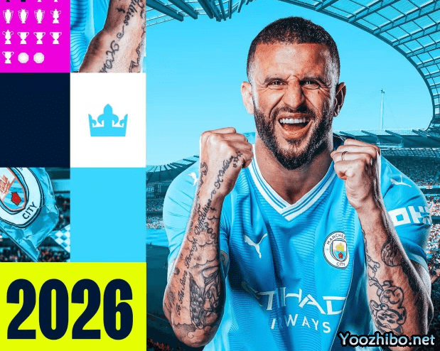 曼城官方宣布凯尔-沃克与俱乐部续约至2026年