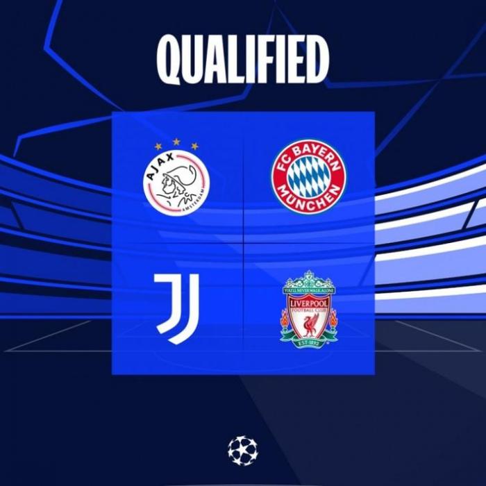 4战全胜！拜仁、利物浦、尤文、阿贾克斯提前晋级