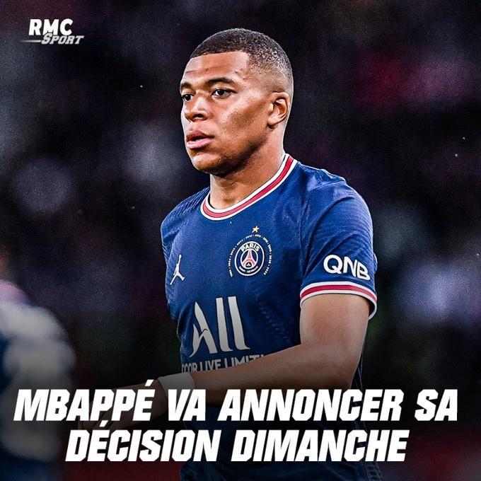 多家法媒：姆巴佩本周日下午5点公布未来