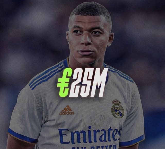 姆巴佩在皇马年薪曝光：税后2500万欧！成队内顶薪，球衣号码3选1