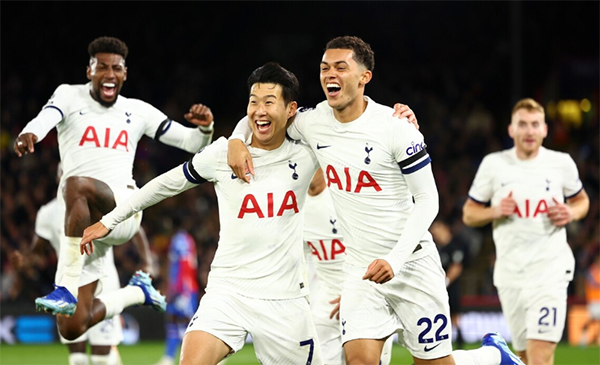 孙兴慜麦迪逊连场建功，热刺击败水晶宫豪取四连胜