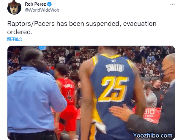 意外！猛龙主场失火导致暂停比赛，球员返回更衣室消防员疏散球迷离场