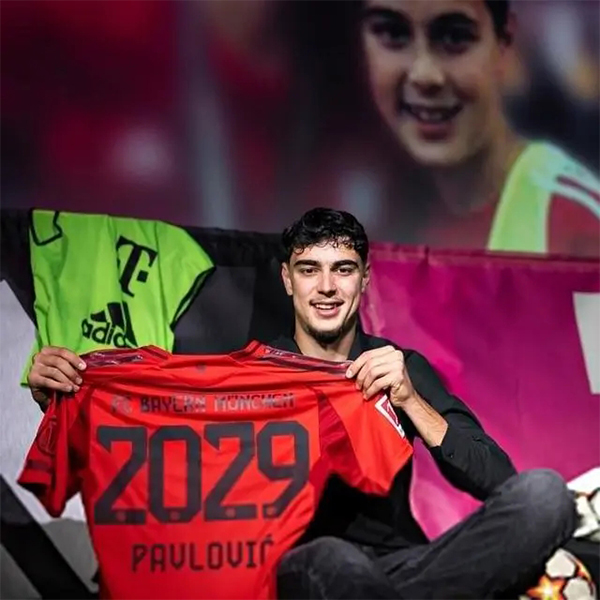 留住未来之星！拜仁官宣续约帕夫洛维奇