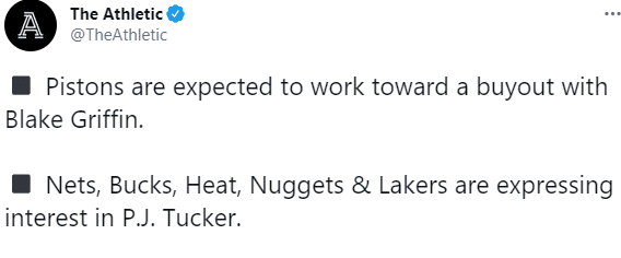 和考辛斯一样的下场？活塞将买断格里芬，1.7亿先生变废柴无人问津！