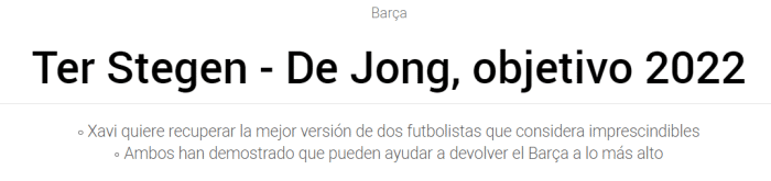 每体：哈维新年首个目标是帮特狮和德容恢复状态