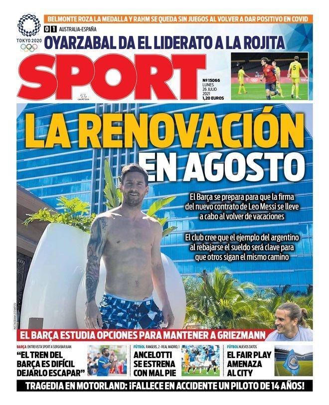 每体：巴萨有信心在8月份与梅西完成续约