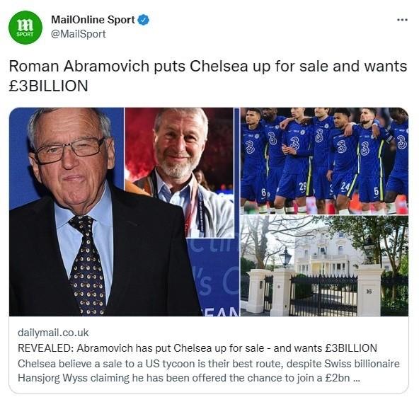 时代落幕？曝阿布已将切尔西挂牌出售！期望获30亿镑，入主19年揽22冠