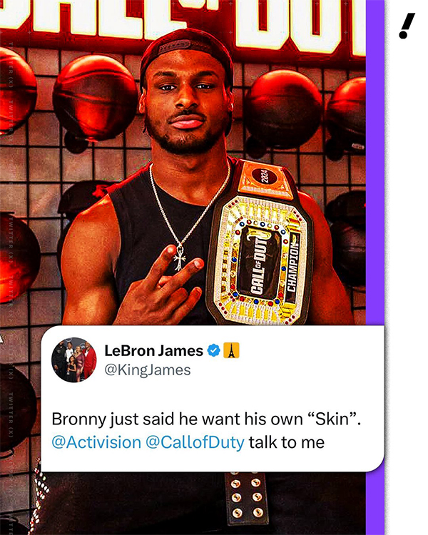 詹姆斯为儿子要皮肤惹热议，布朗尼11中1被名宿称半成品