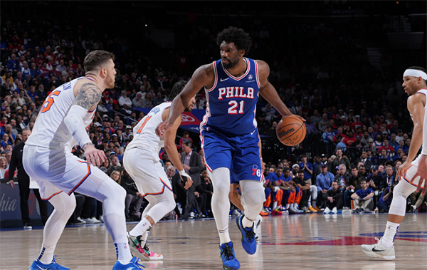 恩比德50+8创纪录！恶犯对手引冲突 下半场统治拒绝 0-3