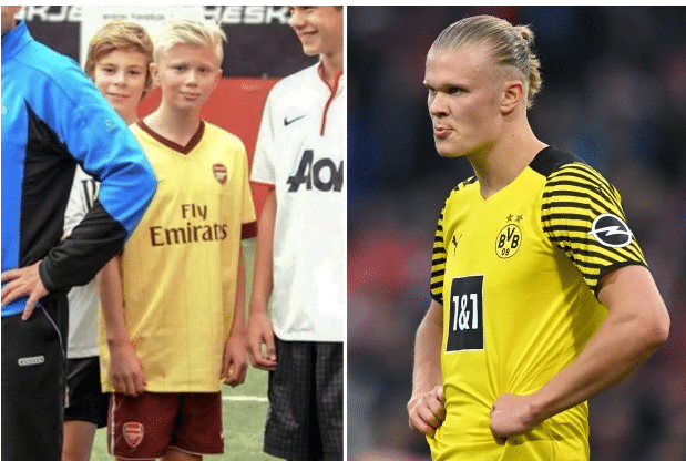 哈兰德小时候曾穿枪手球衣，枪迷：他今夏加盟