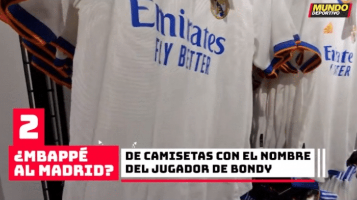 世体：姆巴佩与皇马代表吃饭 皇马准备2万件球衣