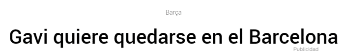 每体：加维与巴萨续约后违约金将高达10亿欧元
