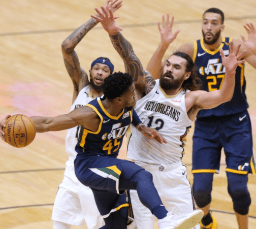 26+10+5！锡安率队爆冷联盟第1，空中对抗撞飞戈贝尔，两大DPOY防不住他