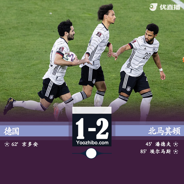 德国1-2北马其顿 潘德夫破门维尔纳失单刀